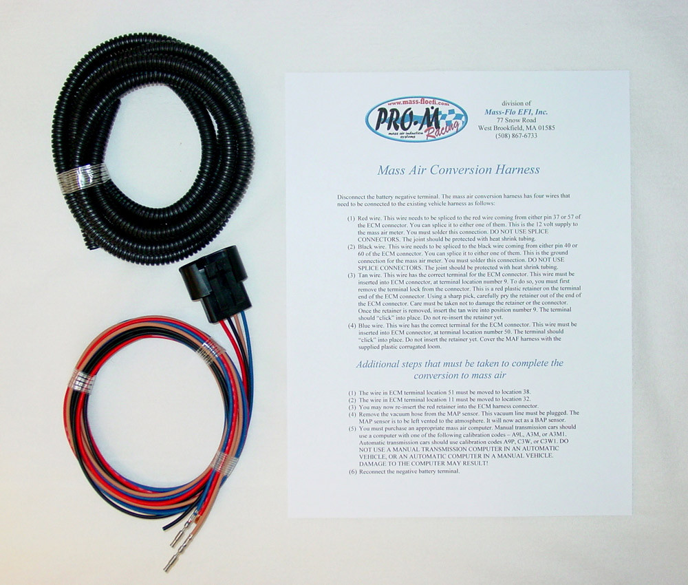 Mass Air Conversion Harness Fits 86 88 5 0l Anderson Ford Motorsport 1996 Ford Wiring Harness Diagrams Ford Racing Efi Wiring Harness